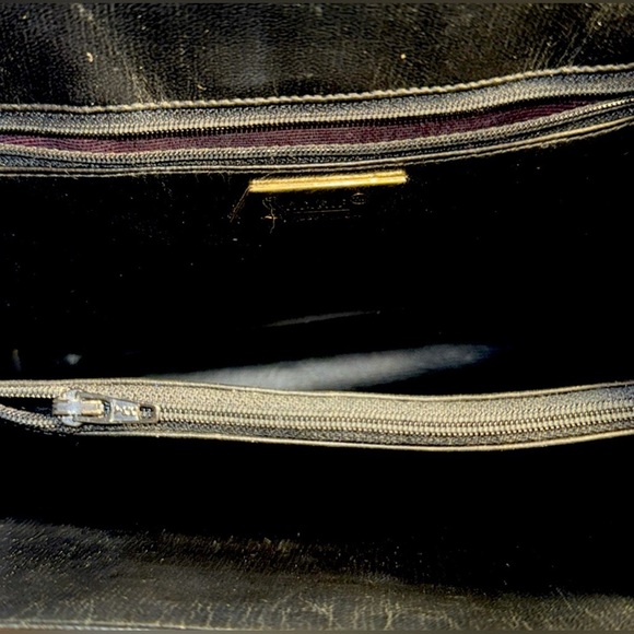 Sharif Vintage Made in USA Snakeskin Embossed Shoulder Bag - Picture 6 of 11